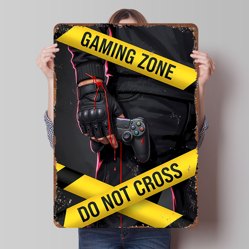 Retro Gaming Zone - Gaming Zone Do Not Cross Poster