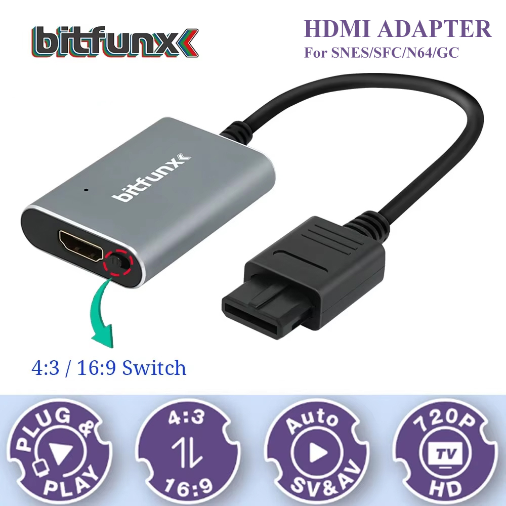 Retro Gaming Fun - Bitfunx 720P Svideo / AV To