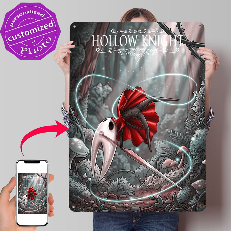 Retro Knight Gaming - Hollow Knight Hornet Artwork Metal Poster