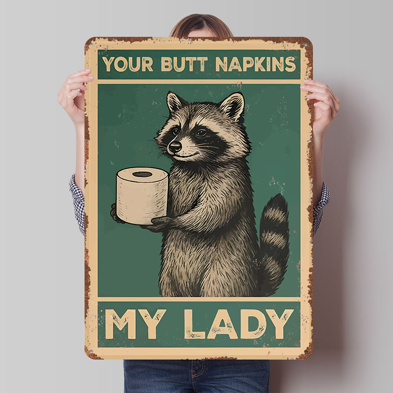 Retro Gaming Wallpaper - Raccoon With Toilet Paper Funny Printing