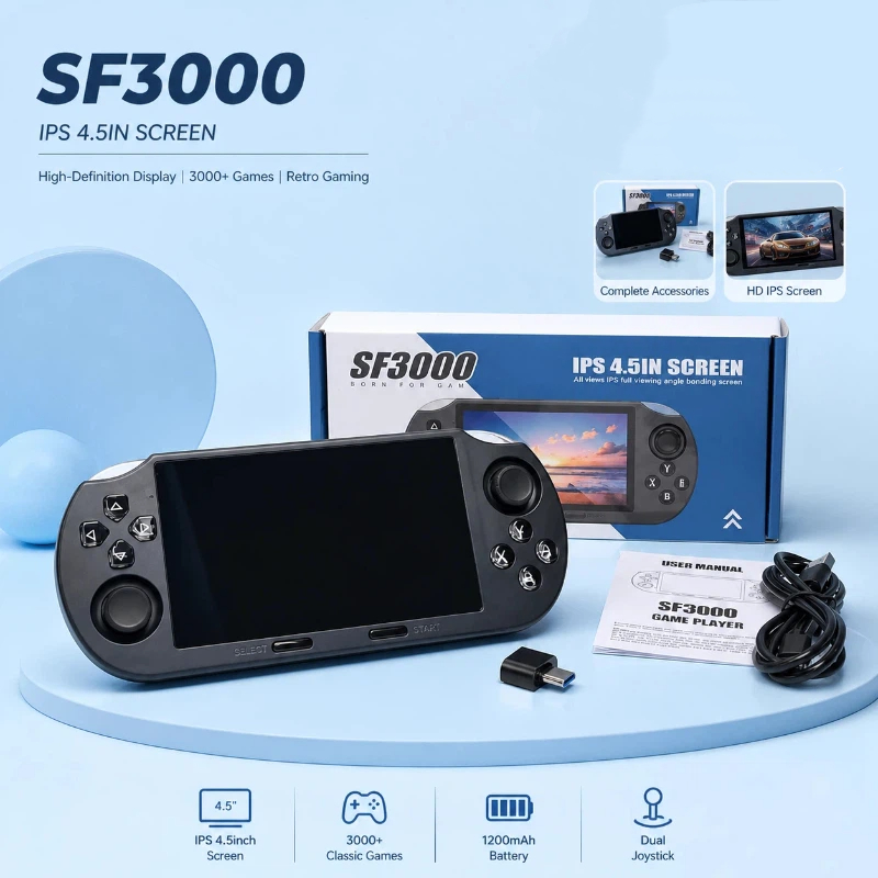 Retro Gaming Devices - Handheld Game Console Sf3000 Retro Portable