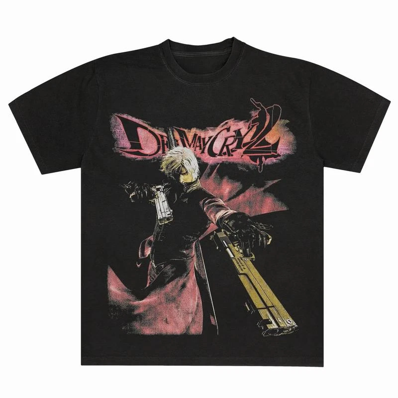 Retro Gaming Theme - Devil May Cry 2 Dante T-shirt