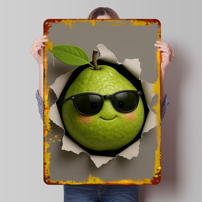 Retro Gaming Wallpaper - Cool Pear Bursting Through Paper Printed