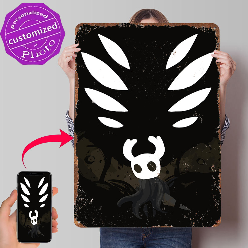 Retro Knight Gaming - Hollow Knight Metal Poster Customized Wall