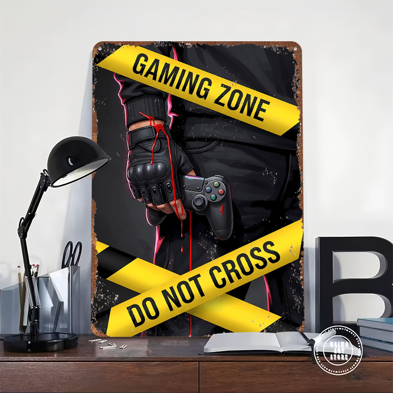 Gaming Zone Do Not Cross Poste - Retro Gaming Zone review and price