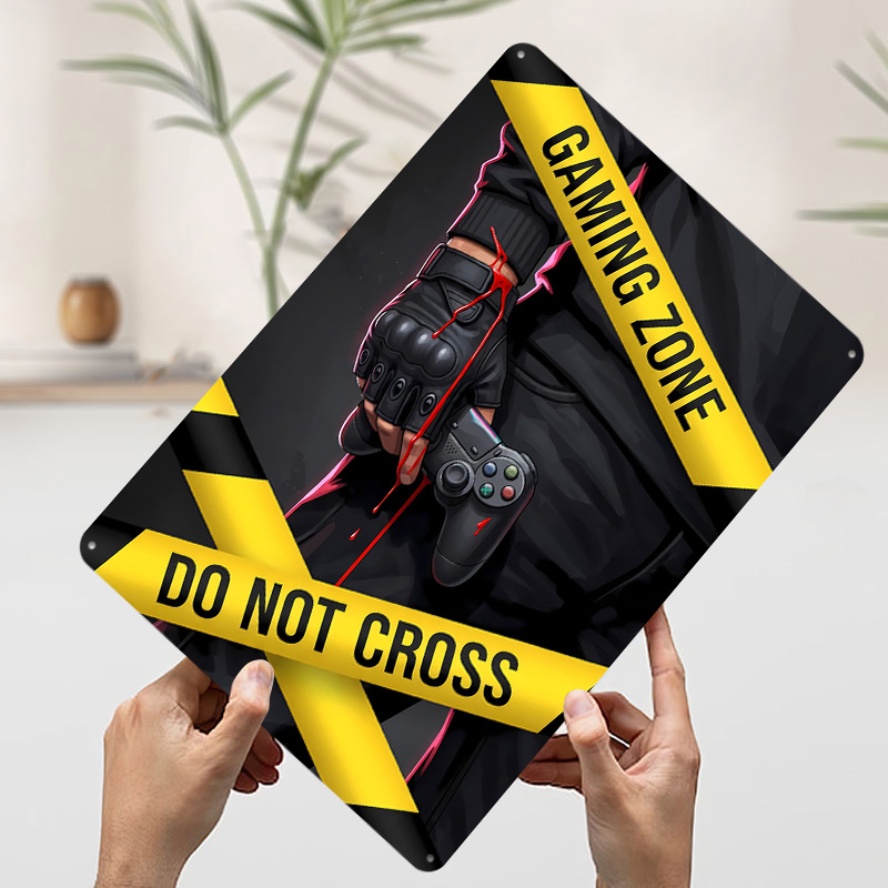 Gaming Zone Do Not Cross Poste - Retro Gaming Zone review and price