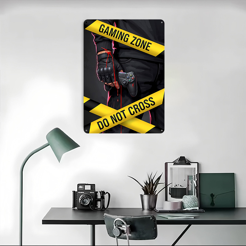 Gaming Zone Do Not Cross Poste - Retro Gaming Zone review and price