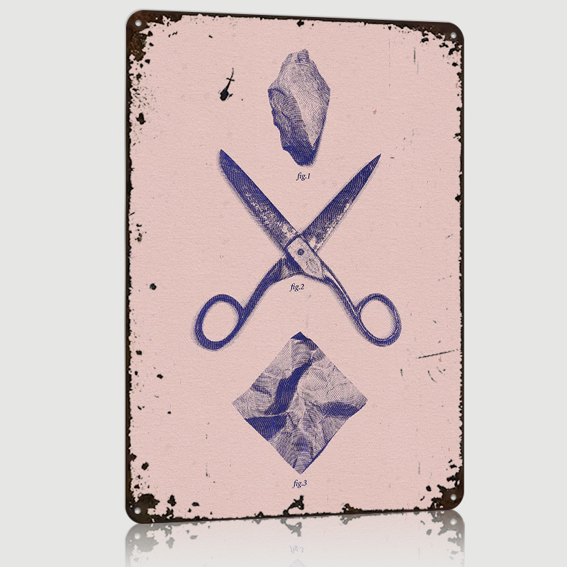 ROCK SCISSORS PAPER Poster Cus - Retro Gaming Wallpaper review and price