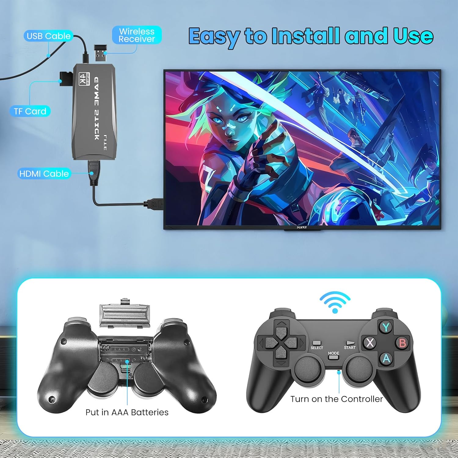 M8 Game Console 20000+ Games E - Retro Gaming Hdmi Stick review and price