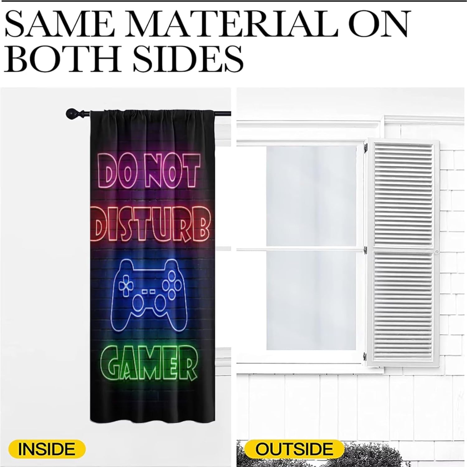 Gaming Gamer Curtain Curtains  - Retro Gaming Zone review and price