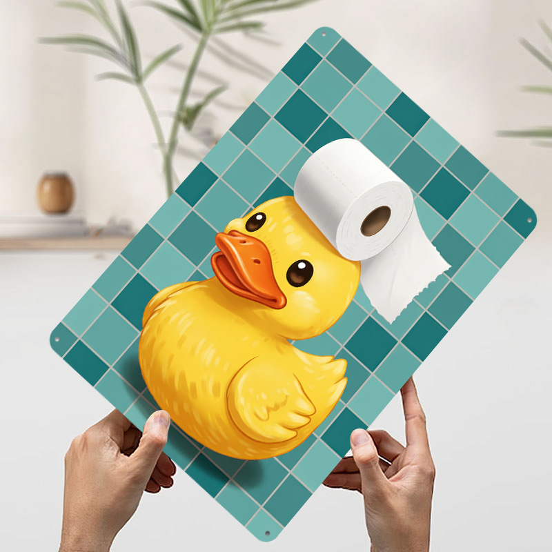 Duck With Toilet Paper Hat Pri - Retro Gaming Wallpaper review and price