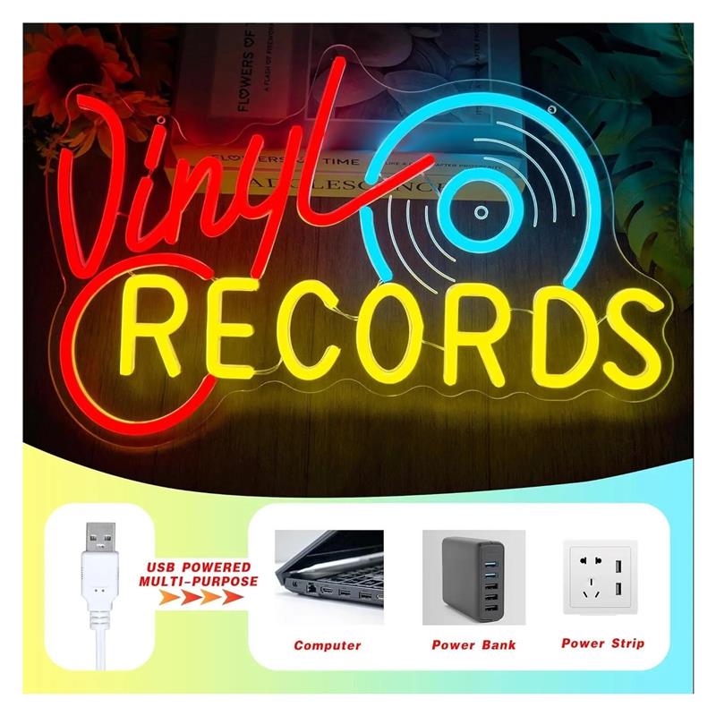 Vintage Record Neon Sign Retro - Retro Gaming Wallpaper review and price