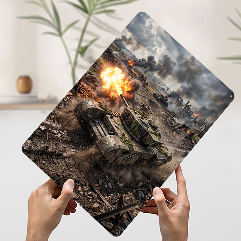 Tank Firing in War Zone Poster - Retro Gaming Zone review and price