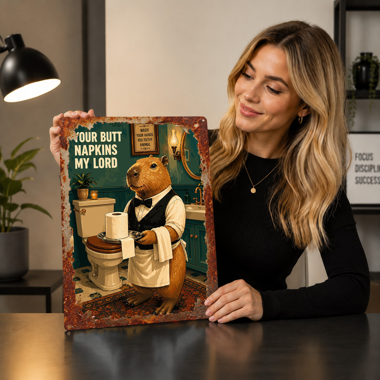 Capybara Butler Toilet Paper 3 - Retro Gaming Wallpaper review and price