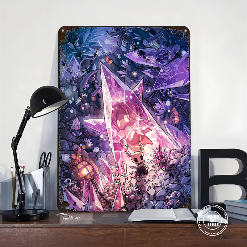 Hollow Knight Game Tinplate Po - Retro Knight Gaming review and price