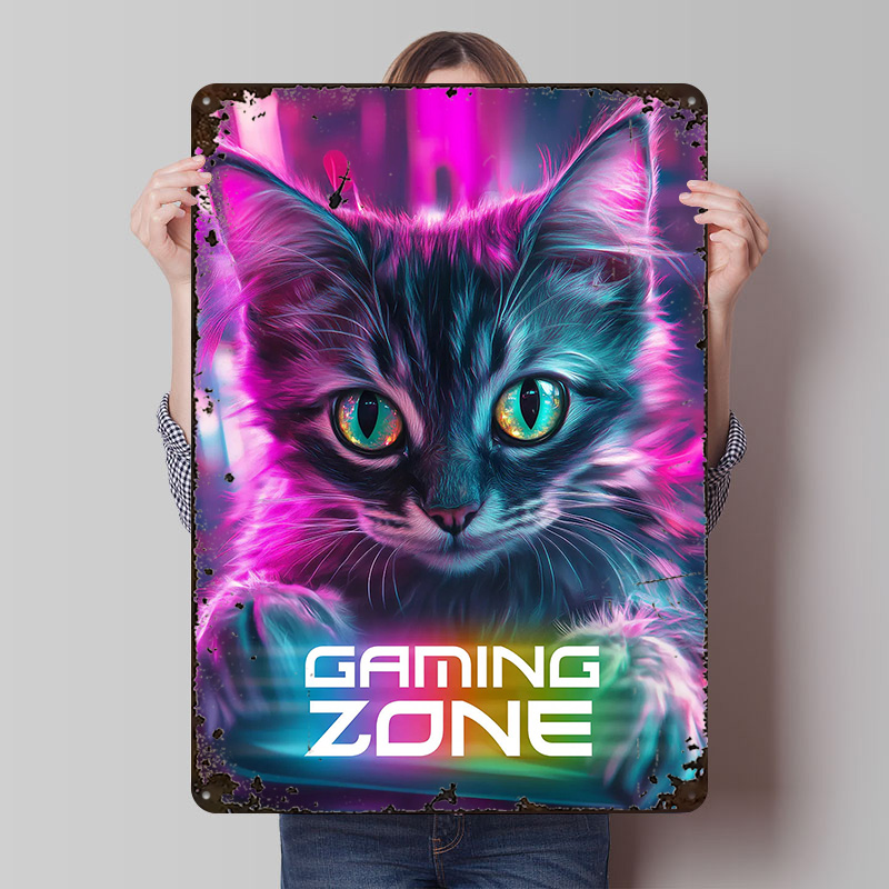 Gamer Cat - Gaming Zone Printe - Retro Gaming Zone review and price