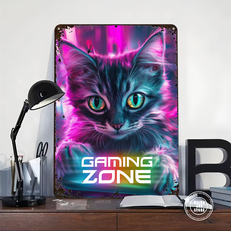Gamer Cat - Gaming Zone Printe - Retro Gaming Zone review and price
