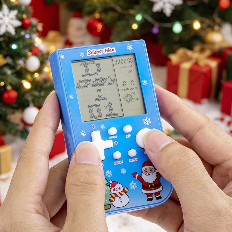 Santa & Snowman Print Brick Ga - Retro Gaming Devices review and price