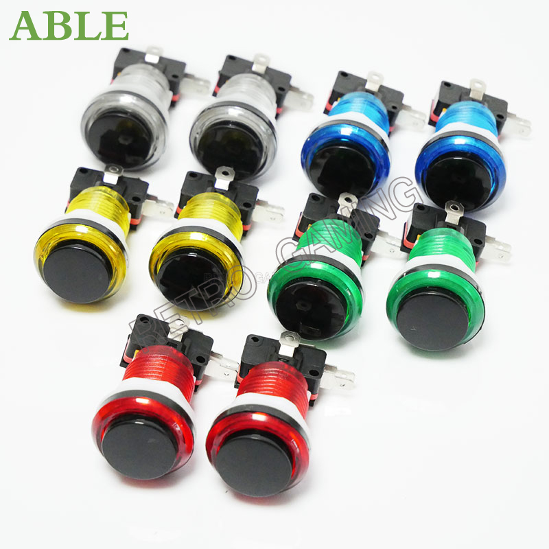 12pcs 6 Colors Arcade LED Push - Retro Gaming Shop review and price