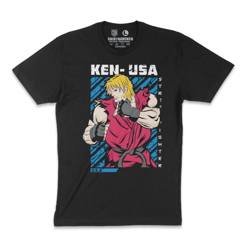 00012648#A-Ken T-Shirt Street  - Retro Gaming Kent review and price