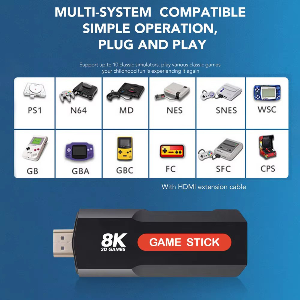 X2 Game Stick HD 4K 8K 3D Cons - Retro Gaming Theme review and price