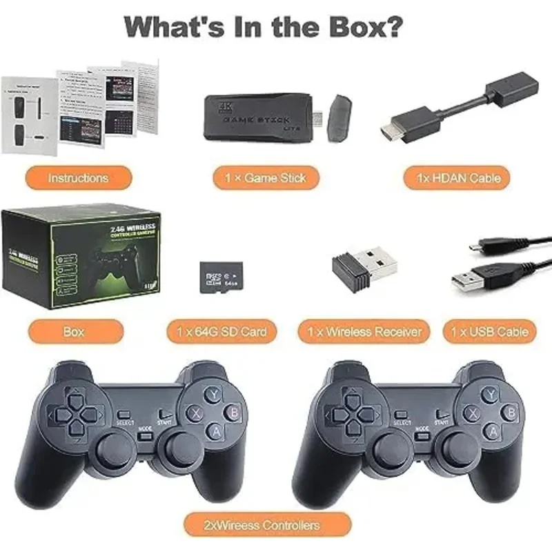 4K Wireless Retro Game Console - Retro Gaming Hdmi Stick review and price
