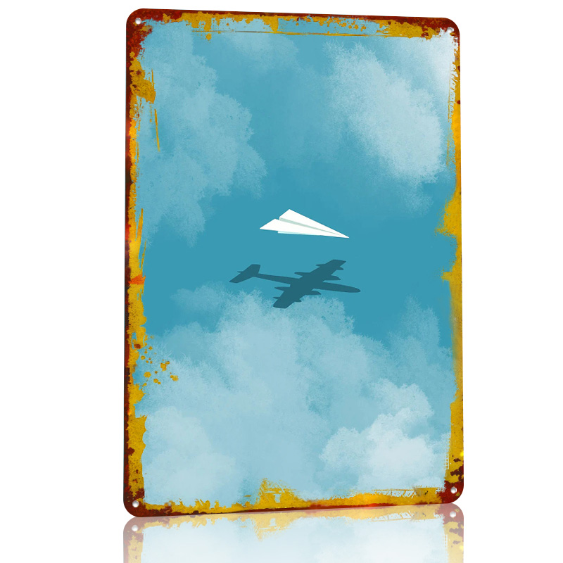 Paper Plane Printed Poster Cus - Retro Gaming Wallpaper review and price