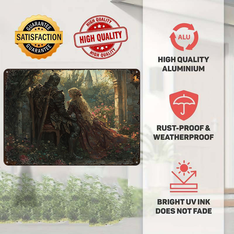 Knight and Damsel in a Garden  - Retro Knight Gaming review and price