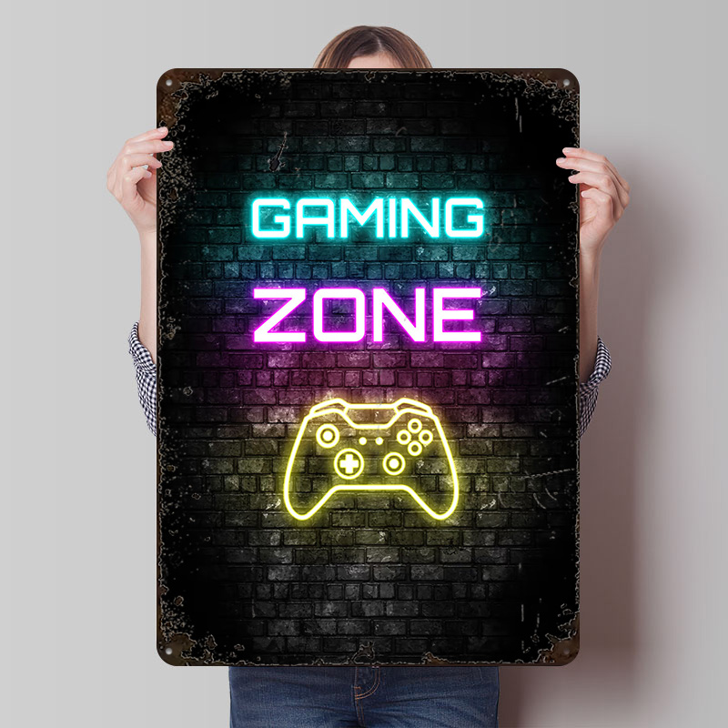 Gaming Zone Neon Sign on Brick - Retro Gaming Zone review and price
