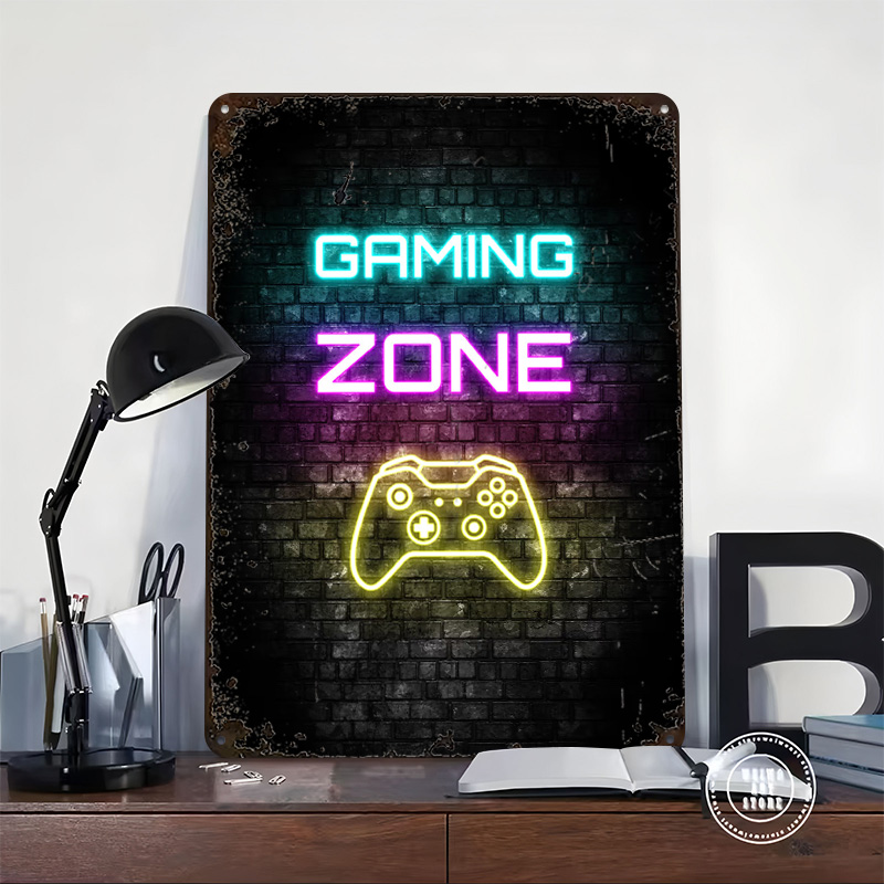 Gaming Zone Neon Sign on Brick - Retro Gaming Zone review and price
