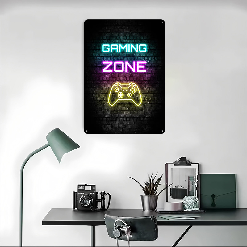 Gaming Zone Neon Sign on Brick - Retro Gaming Zone review and price