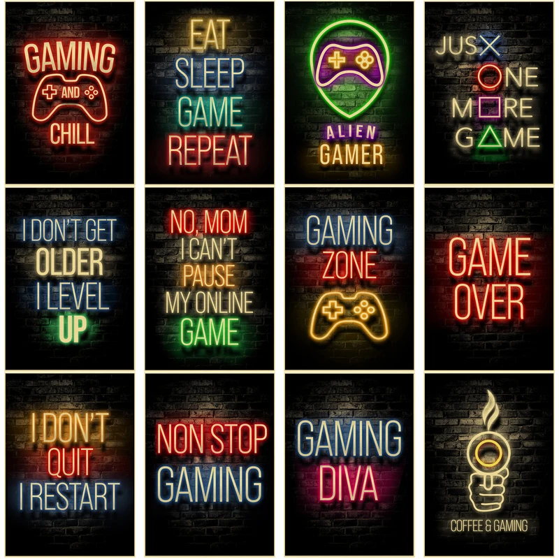 Gaming Posters Game Retro Kraf - Retro Gaming Wallpaper review and price
