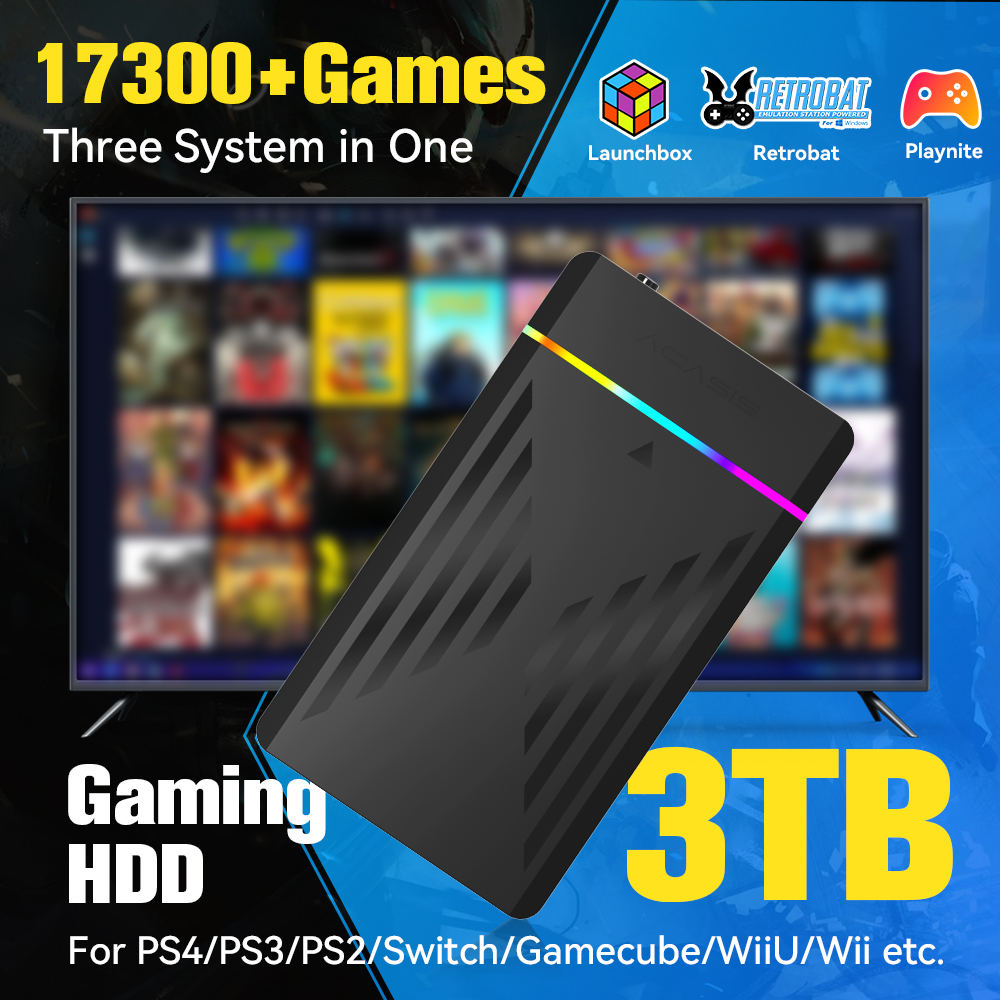 3TB Portable Gaming HDD Launch - Retro Gaming Devices review and price
